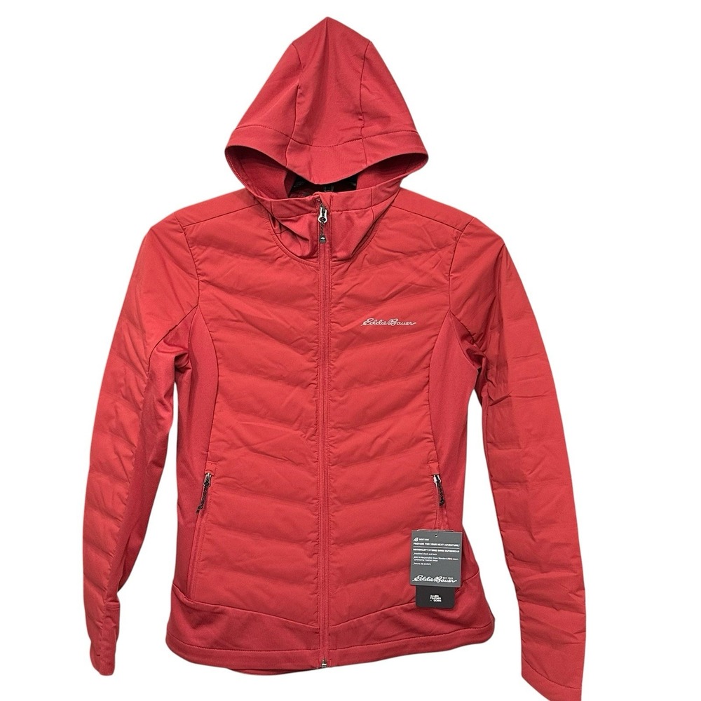 Eddie Bauer Women's 650 MotionLoft Hybrid Down Jacket Women's Size M Red